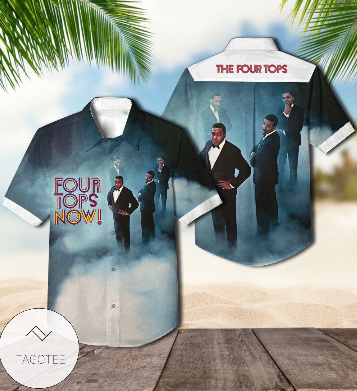 Four Tops Self-titled Debut Studio Album Cover Hawaiian Shirt