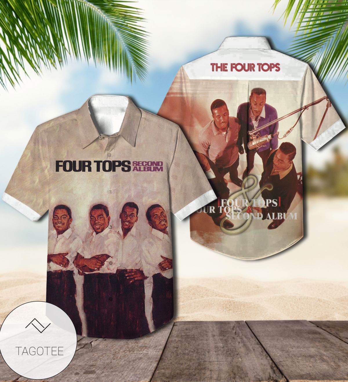 Four Tops Self-titled Debut Studio Album Cover Hawaiian Shirt