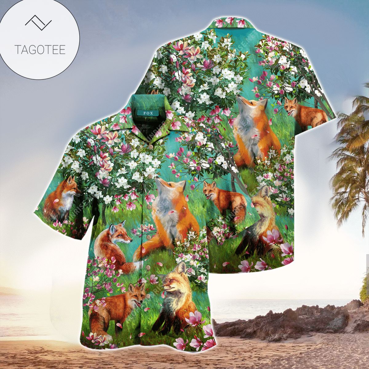 Fox Aloha Hawaii Shirt Perfect Hawaiian Shirt For Fox Lover