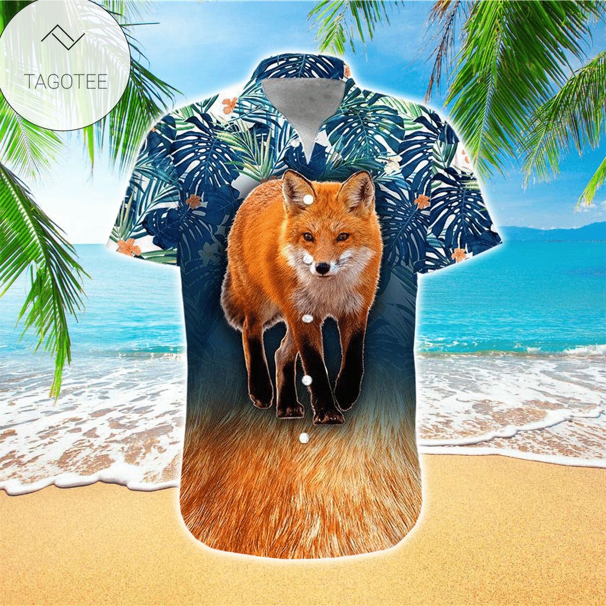 Fox Hawaiian Shirt For Men Fox Lover Gifts