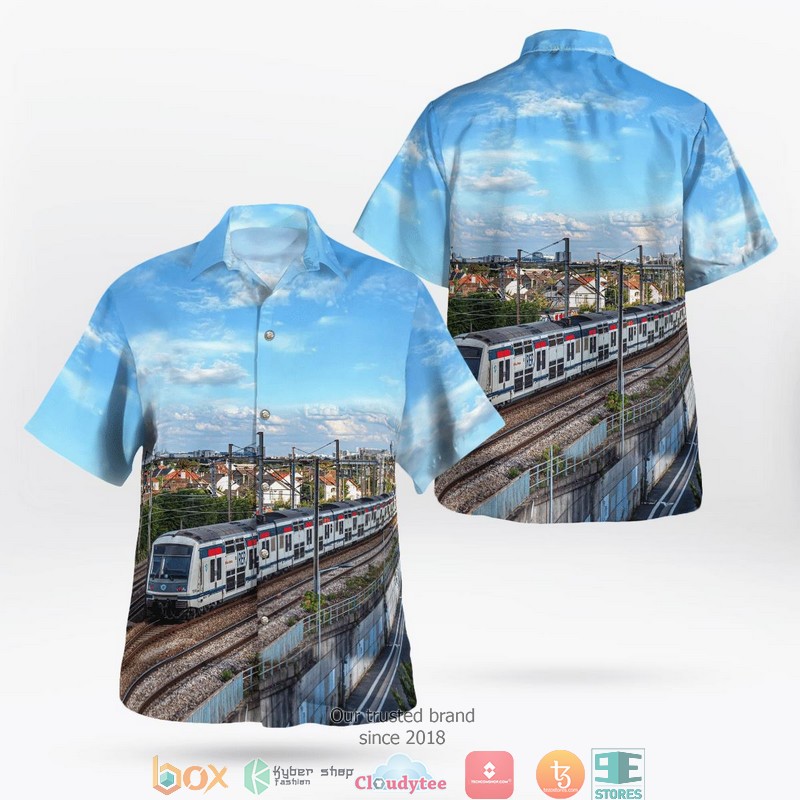 France RATP Bus Hawaiian Shirt