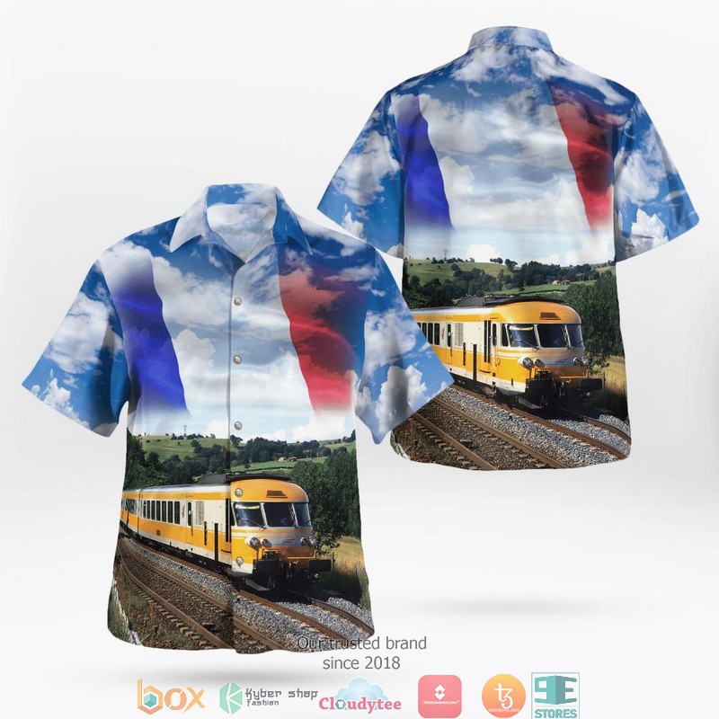 France SNCF Class X 2100 Diesel Multiple Unit Train Hawaiian Shirt