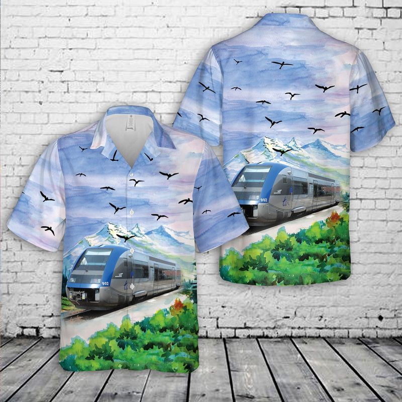 France SNCF TGV Atlantique TGV-A High-speed Trains Hawaiian Shirt