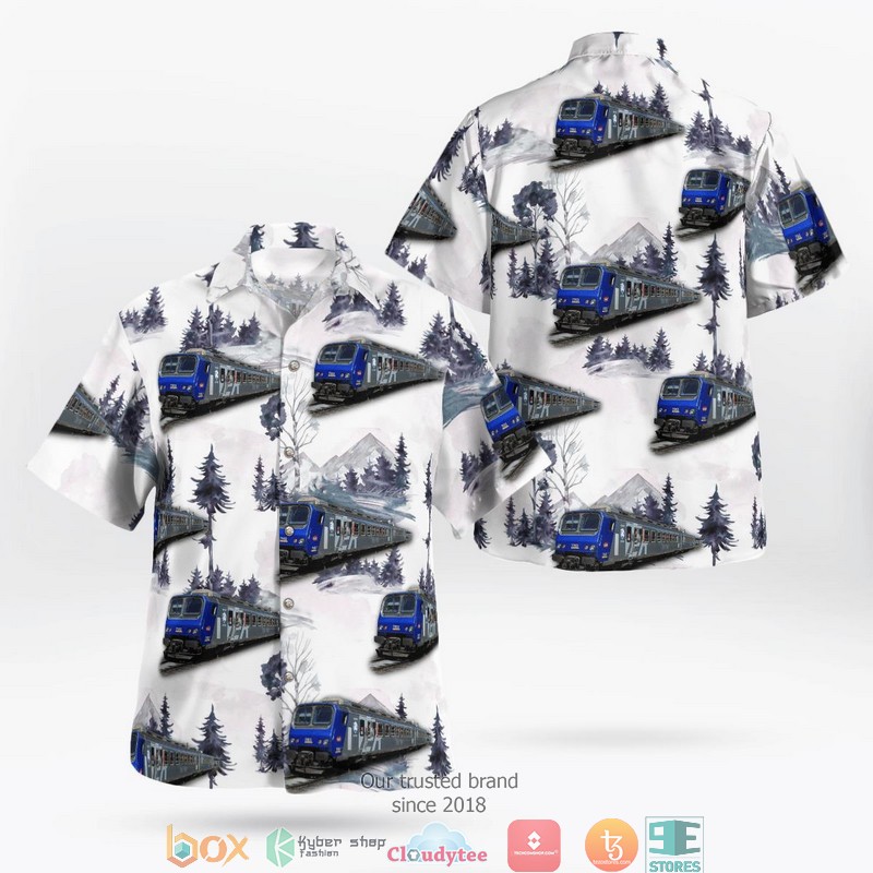 France SNCF Class X 73500 Diesel Multiple Unit Train Hawaiian Shirt