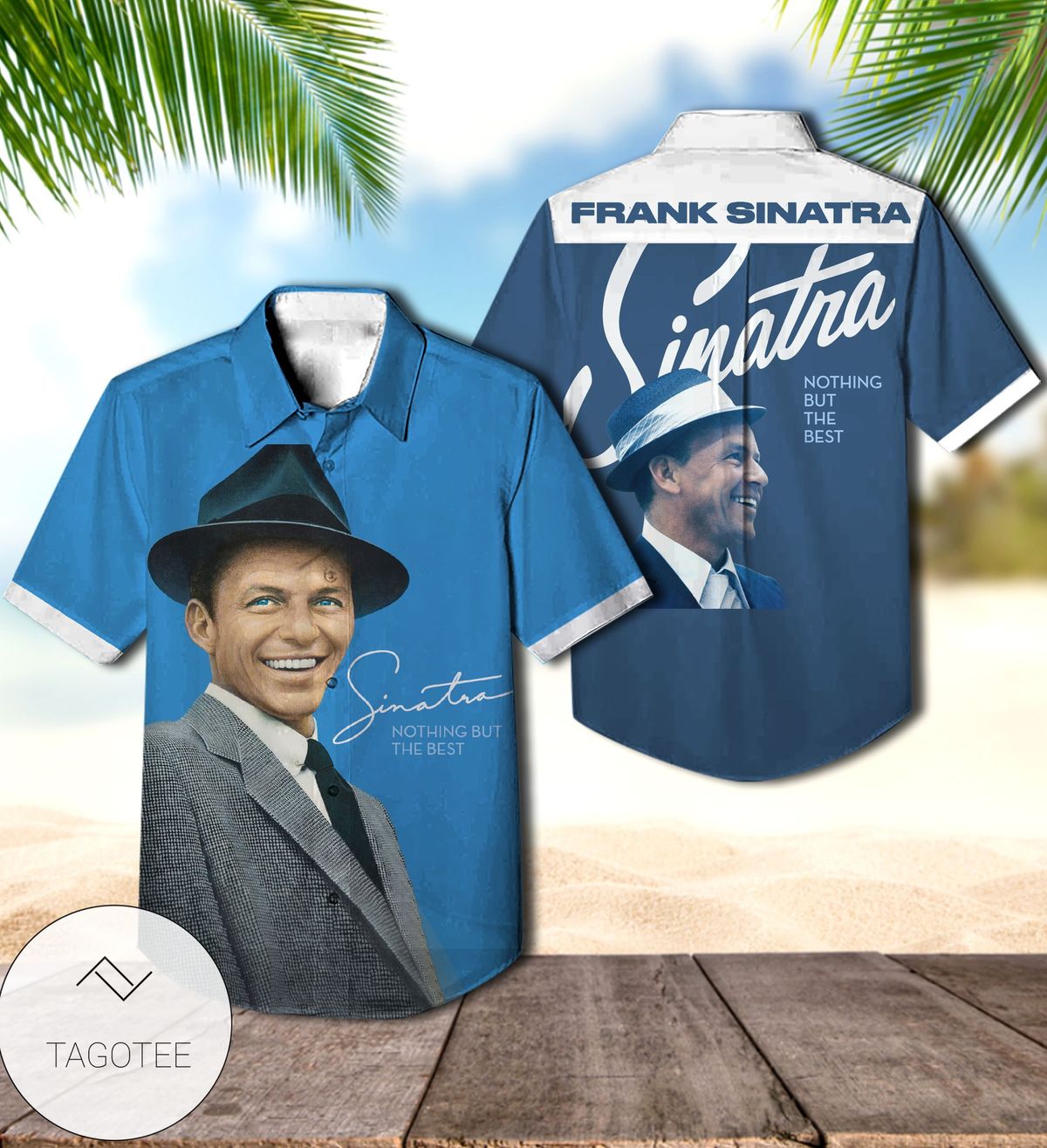 Frank Sinatra Come Fly With Me Album Cover Hawaiian Shirt