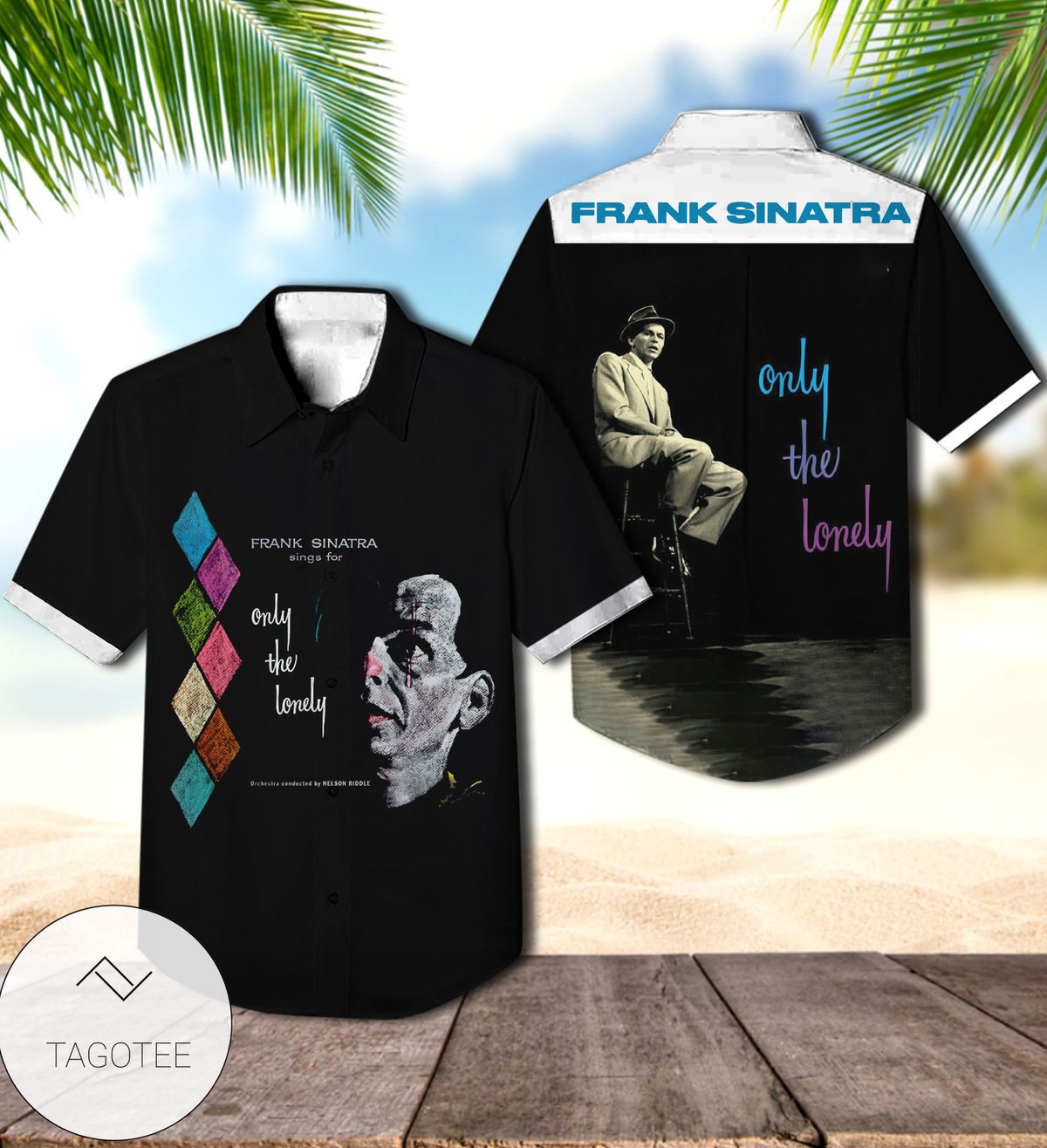 Frank Sinatra Swing Easy Album Cover Hawaiian Shirt