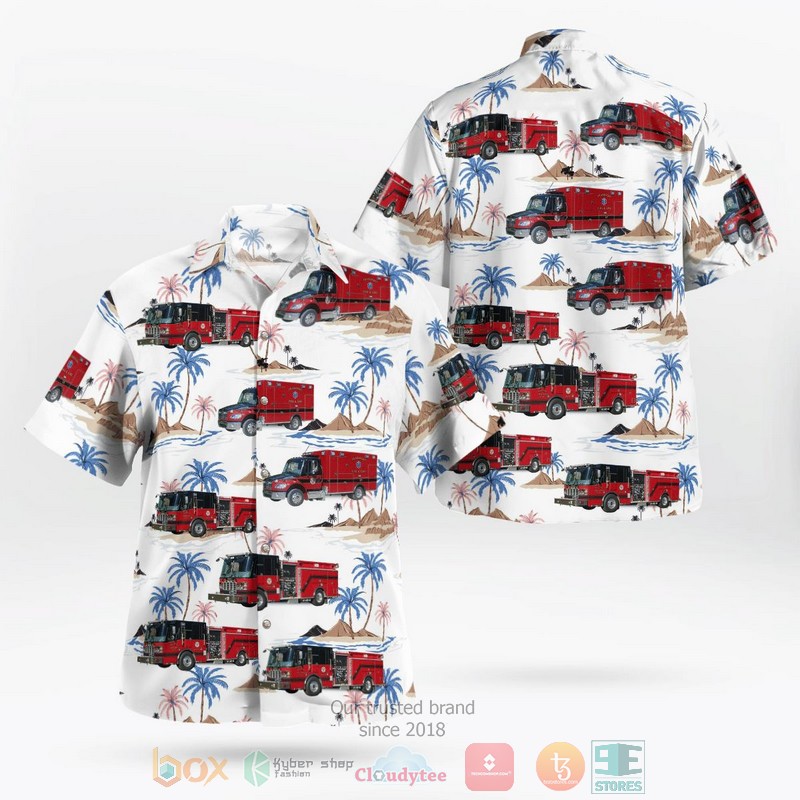 Franklin County Fire Department Illinois Hawaii 3D shirt