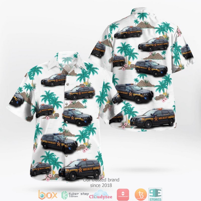 Franklin County Sheriff Bus Coconut white Hawaii 3D Shirt