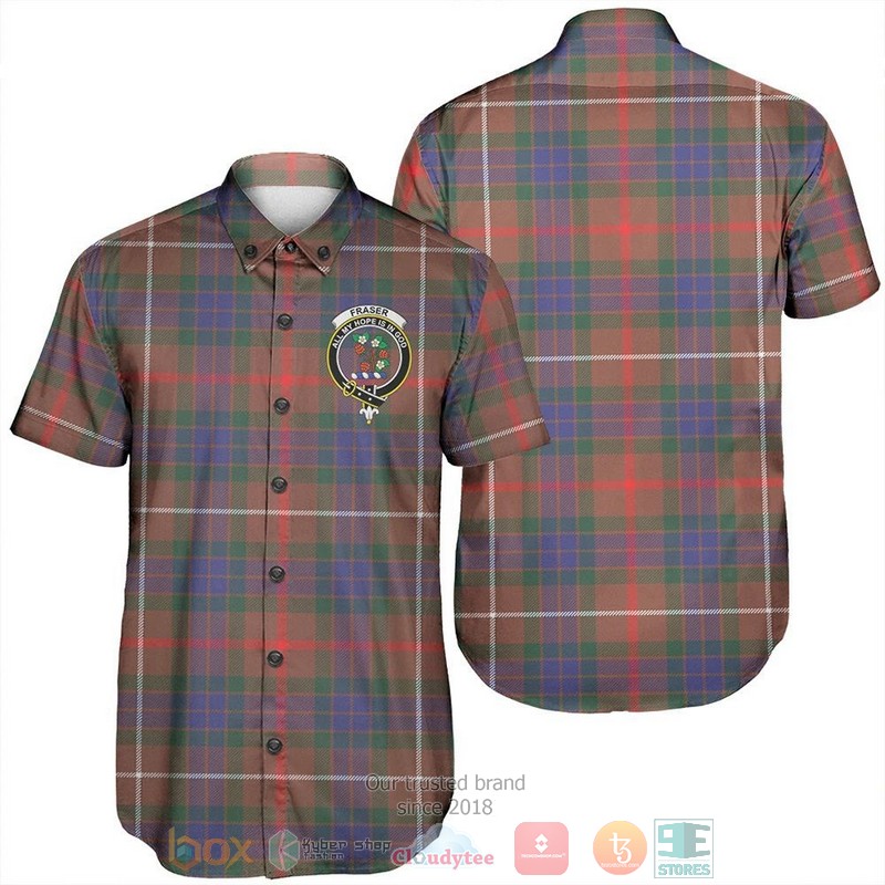 Fraser Hunting Ancient Tartan Hawaiian Shirt