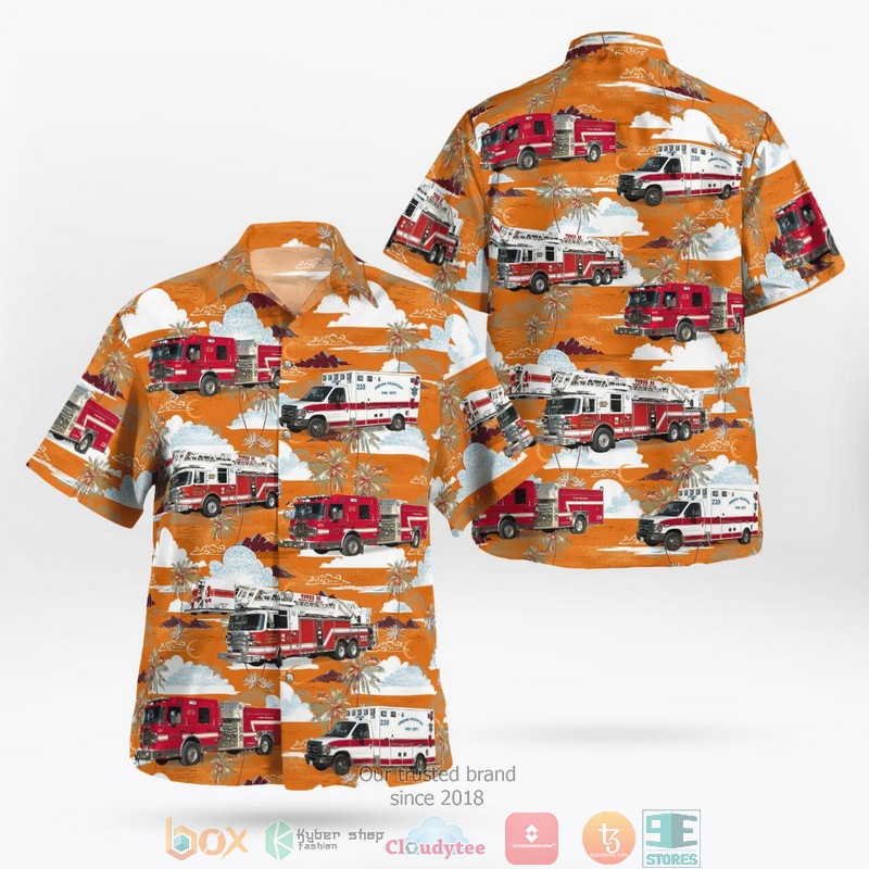 Frederick Frederick County Maryland Citizens Truck Fire Company 4 Hawaiian Shirt