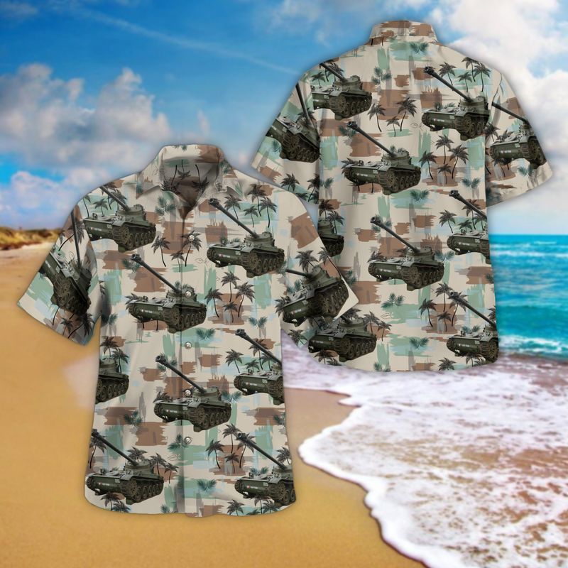 French Army AMX-30B Main Battle Tank Hawaiian Shirt