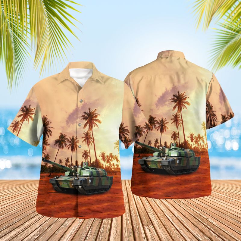 French Army CAESAR 155mm Self-Propelled Artillery Hawaiian Shirt