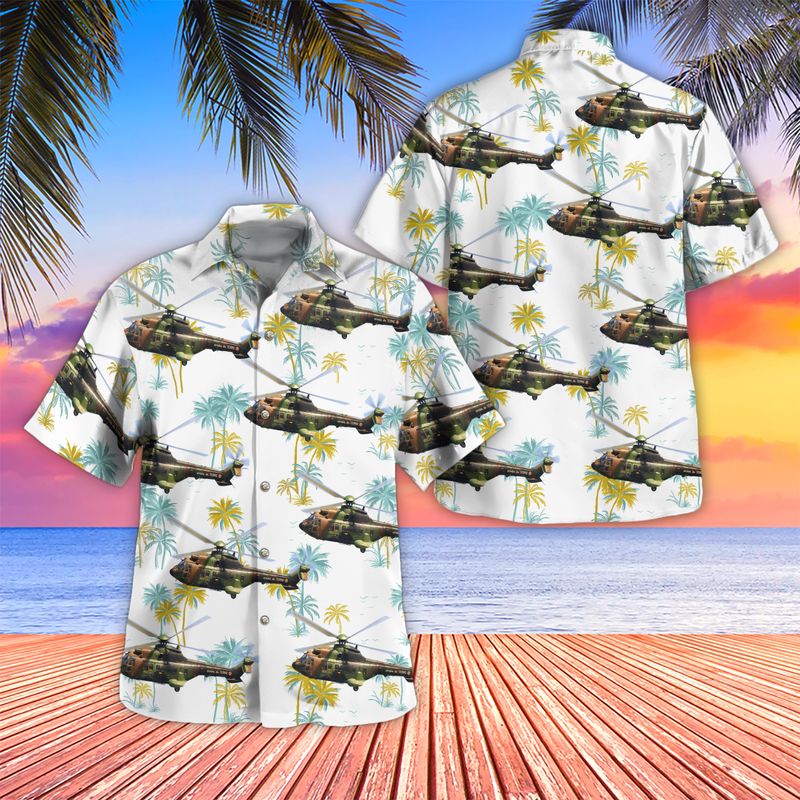 French Army NH90 Caiman Hawaiian Shirt