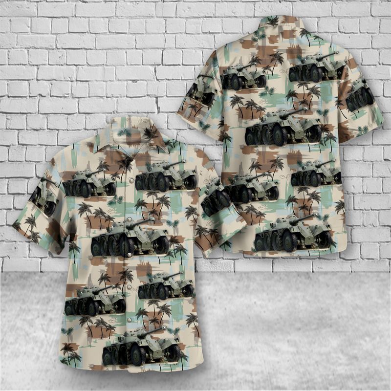 French Army Panhard ERC-90 Sagaie Hawaiian Shirt