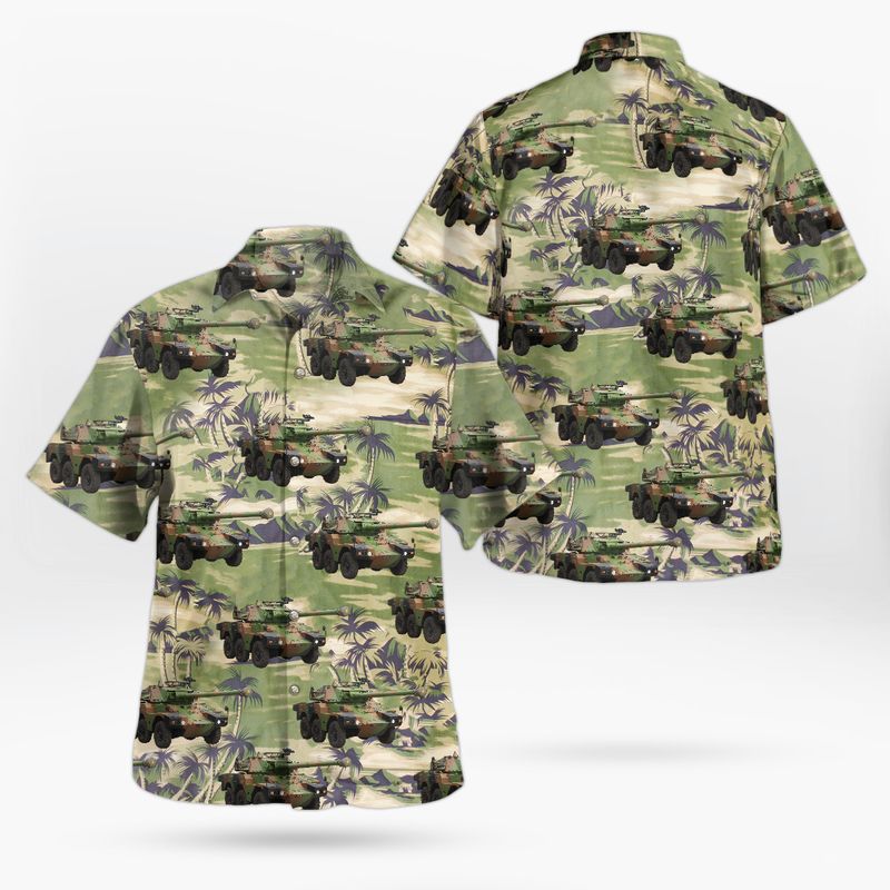 French Army Panhard EBR Hawaiian Shirt