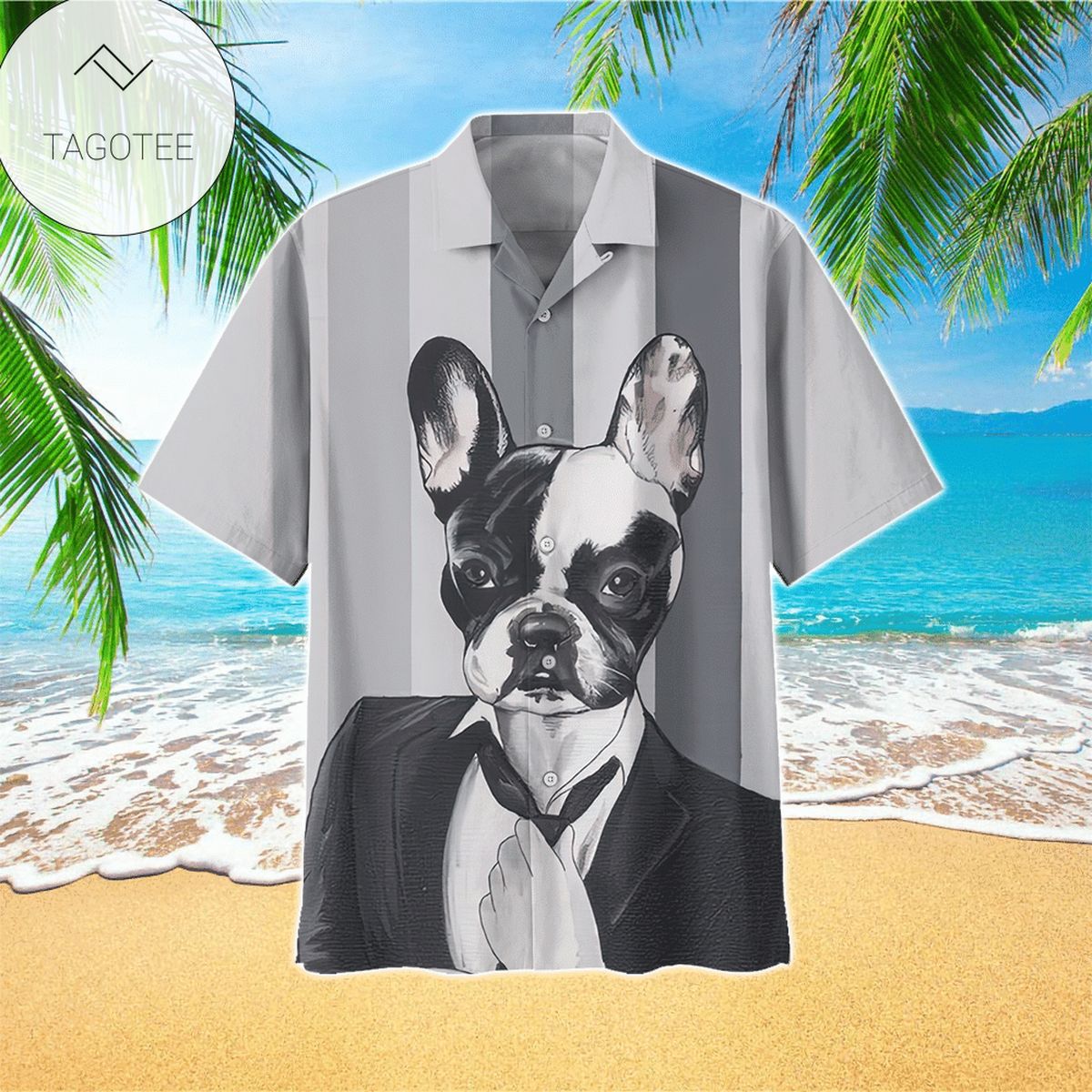 French Bulldog Lover And Orange All Over Printed Hawaiian Shirt