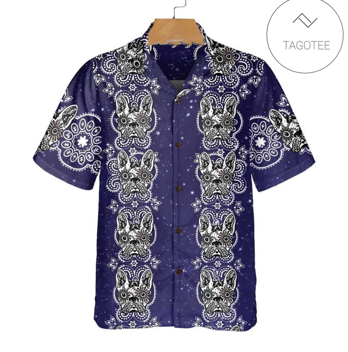 French Bulldog Native American All Over Printed Hawaiian Shirt