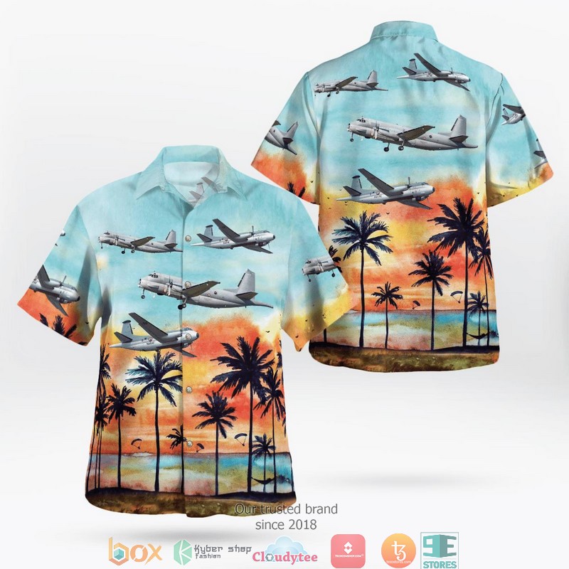 French Navy Dassault-Breguet Super Etendard Hawaiian Shirt