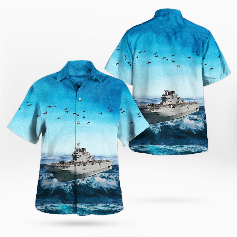 French Navy Forbin D620 Hawaiian Shirt