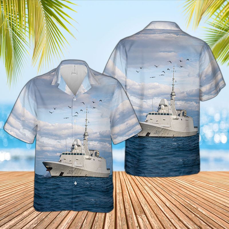 French Navy French Frigate Latouche-Treville D646 Hawaiian Shirt