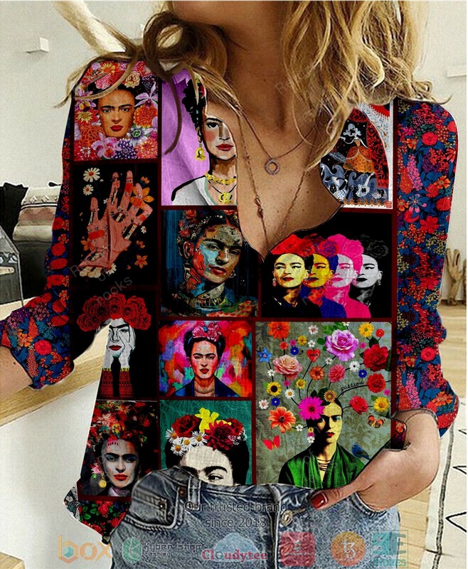 Frida Kahlo Mexican woman art Short Sleeve Hawaiian Shirt