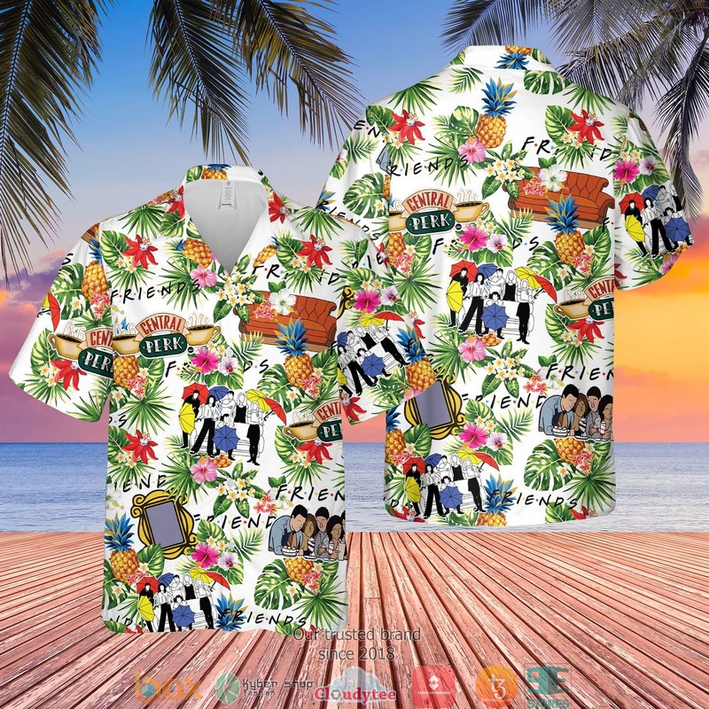 FRIEND Central Perk Aloha Black Hawaian Summer Outfit