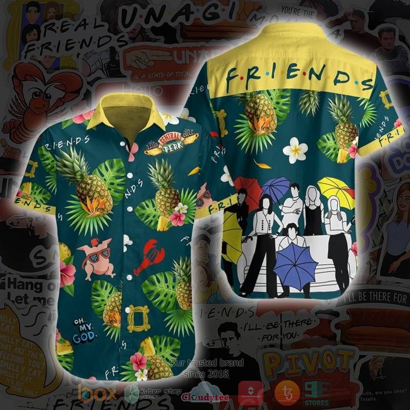 Friends on the bus Horror Characters Hawaiian Shirt