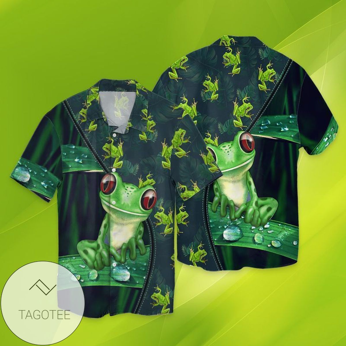 Frog Aloha Shirt Hawaiian Shirt For Frog Lovers