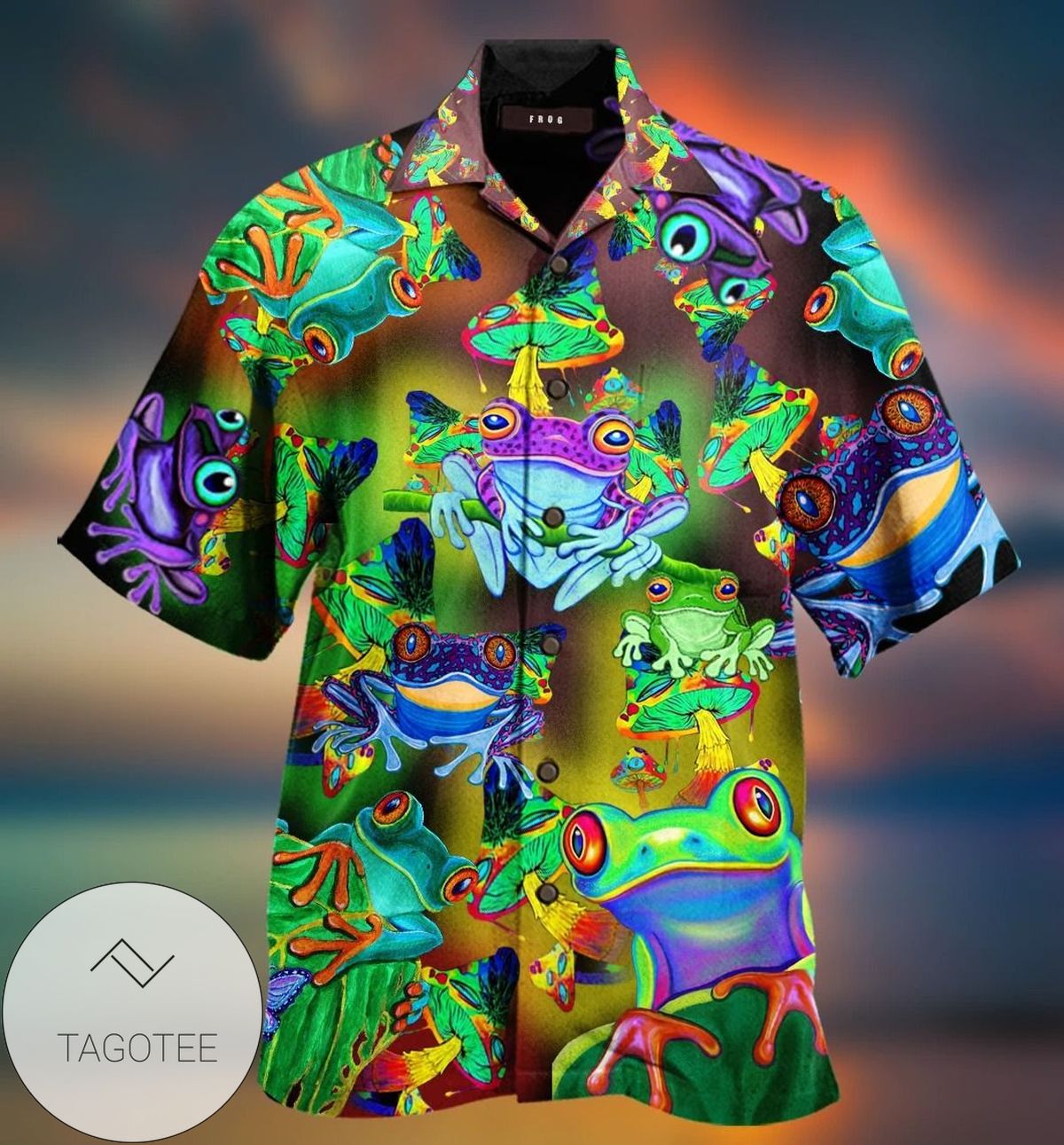 Frog Hawaiian Shirt For Men Frog Lover Gifts