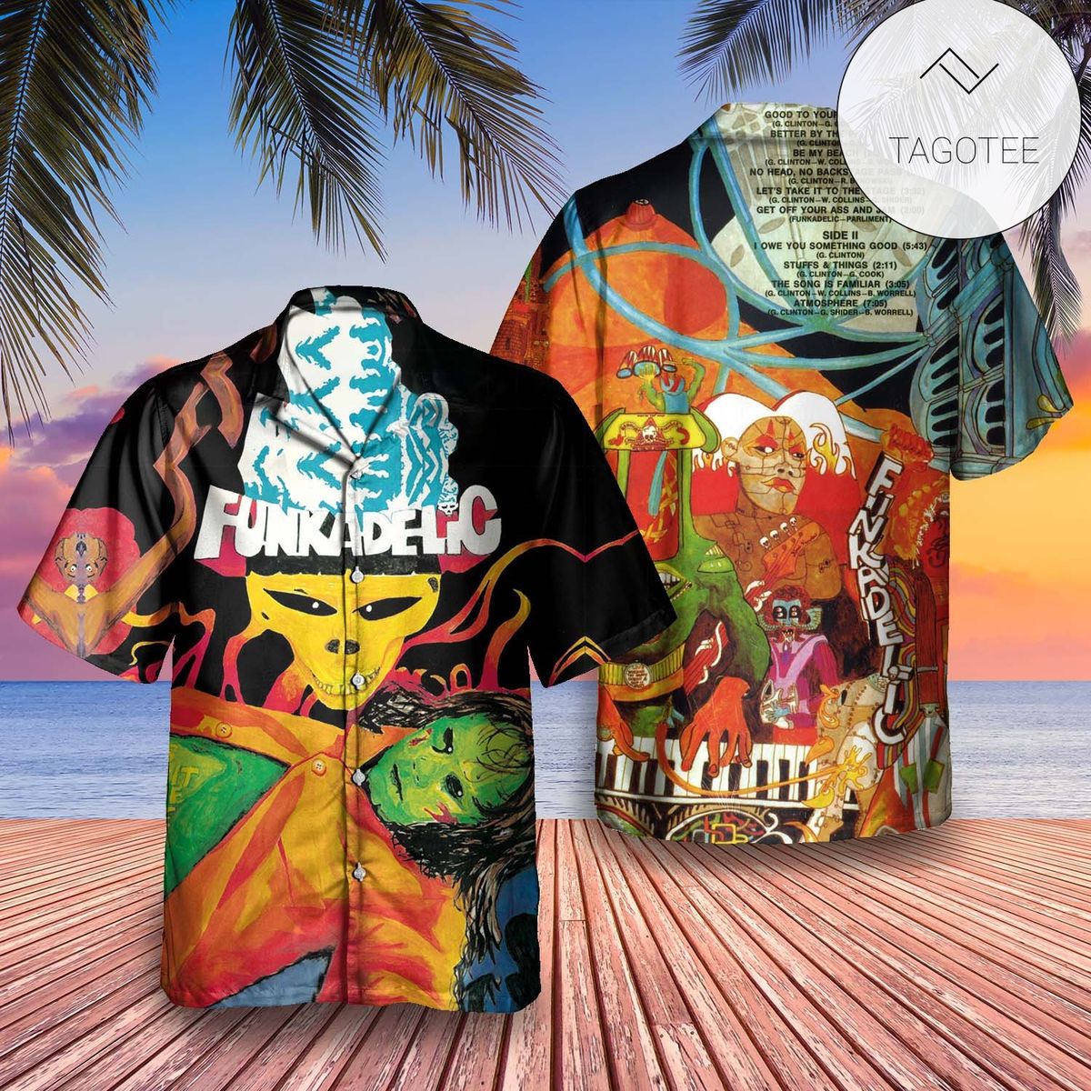 Funkadelic Hardcore Jollies Album Cover Hawaiian Shirt