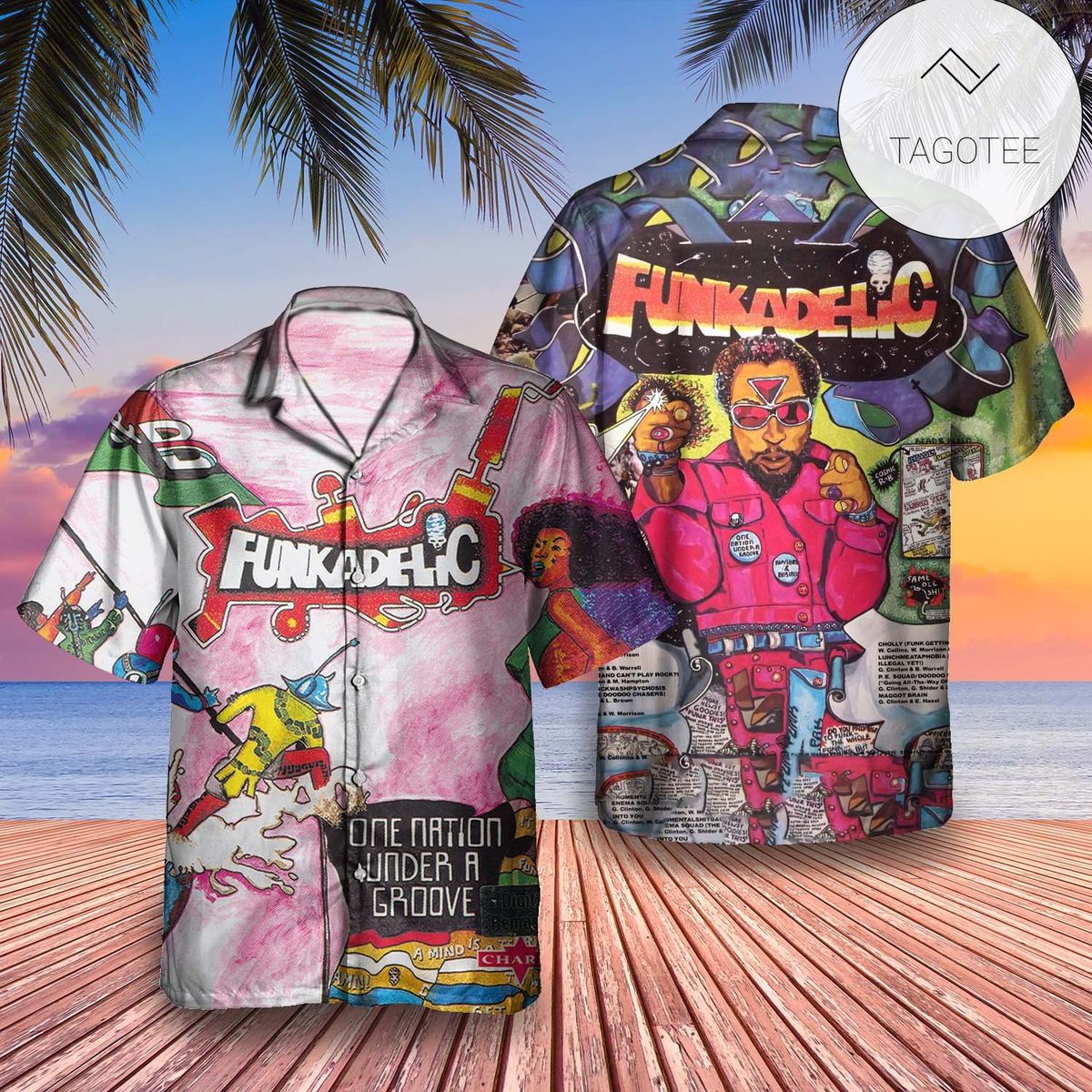 Funkadelic Hardcore Jollies Album Cover Hawaiian Shirt