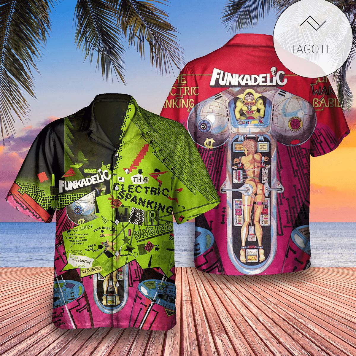 Funkadelic Reworked By Detroiters Album Cover Hawaiian Shirt