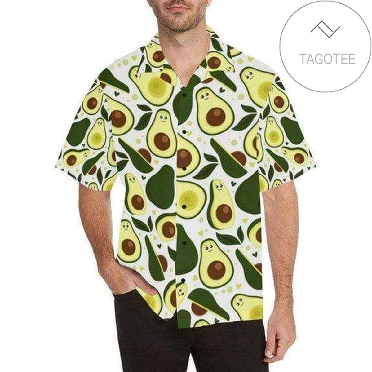 Funny Alien Tropical Polyester Hawaiian Shirt