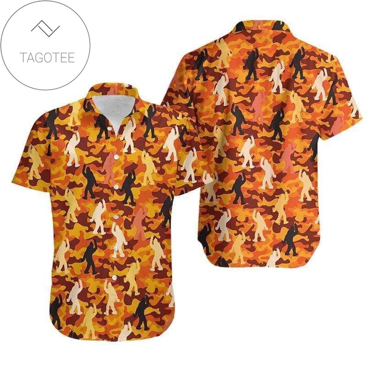 Funny Black Cat In The Autumn Hawaiian Aloha Shirts