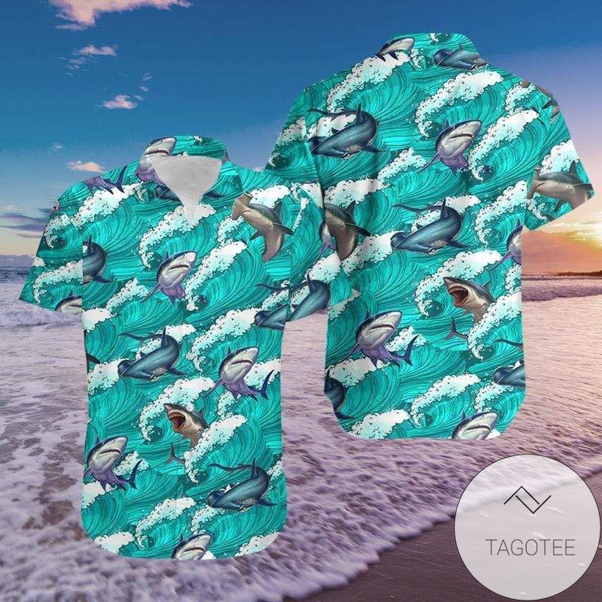 Funny Blue Dolphin On Wave Summer Vibe Tropical 2022 Authentic Hawaiian Shirts 258h