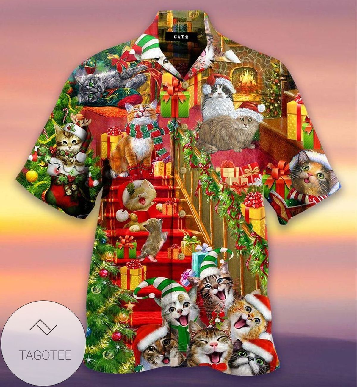 Funny Chicken Under Snowy Farm Hawaiian Shirt