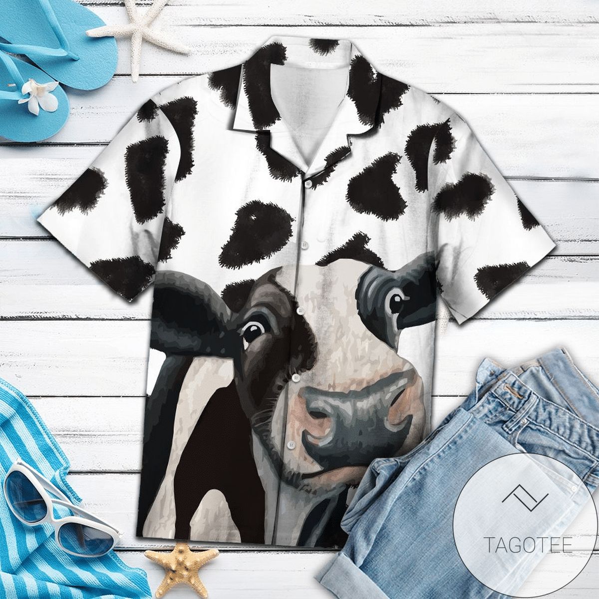 Funny Cow Farmer 2022 Authentic Hawaiian Shirts