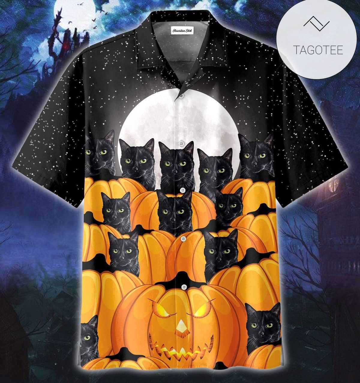 Funny Halloween Hawaiian Aloha Shirts Dancing Skeleton