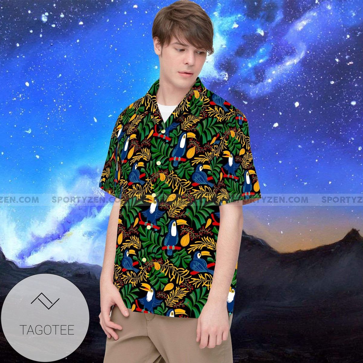 Funny Unisex Custom Tropical Hawaiian Shirts 3d 177l