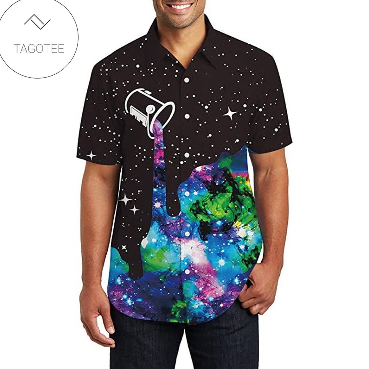 Galaxy Hippie Frog Unisex 2022 Authentic Hawaiian Shirts