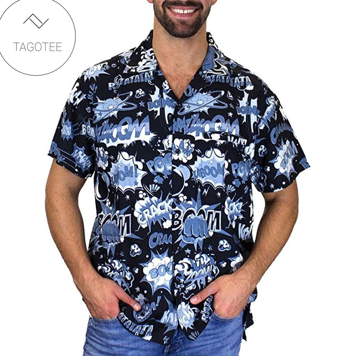 Game Bowling Graphic Print Short Sleeve Hawaiian Casual Shirt