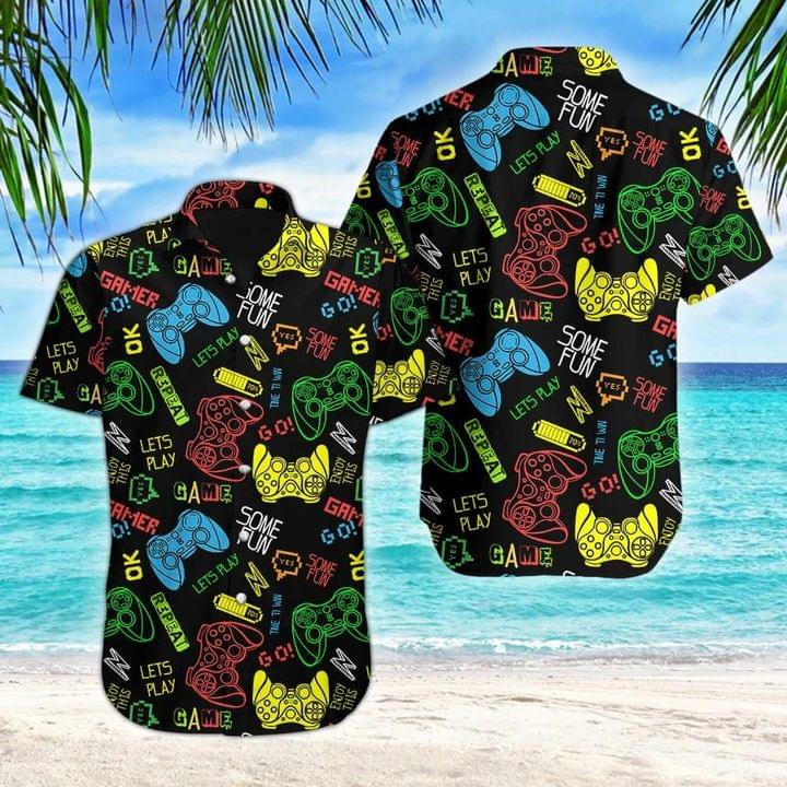 Gamer Hawaiian Shirt Set For Men Women