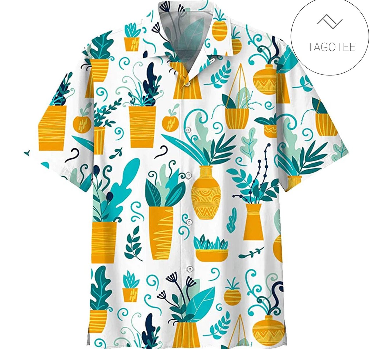 Gardening Hawaii Shirt Gardening Tools Blue Aloha Shirt Gardening Shirt