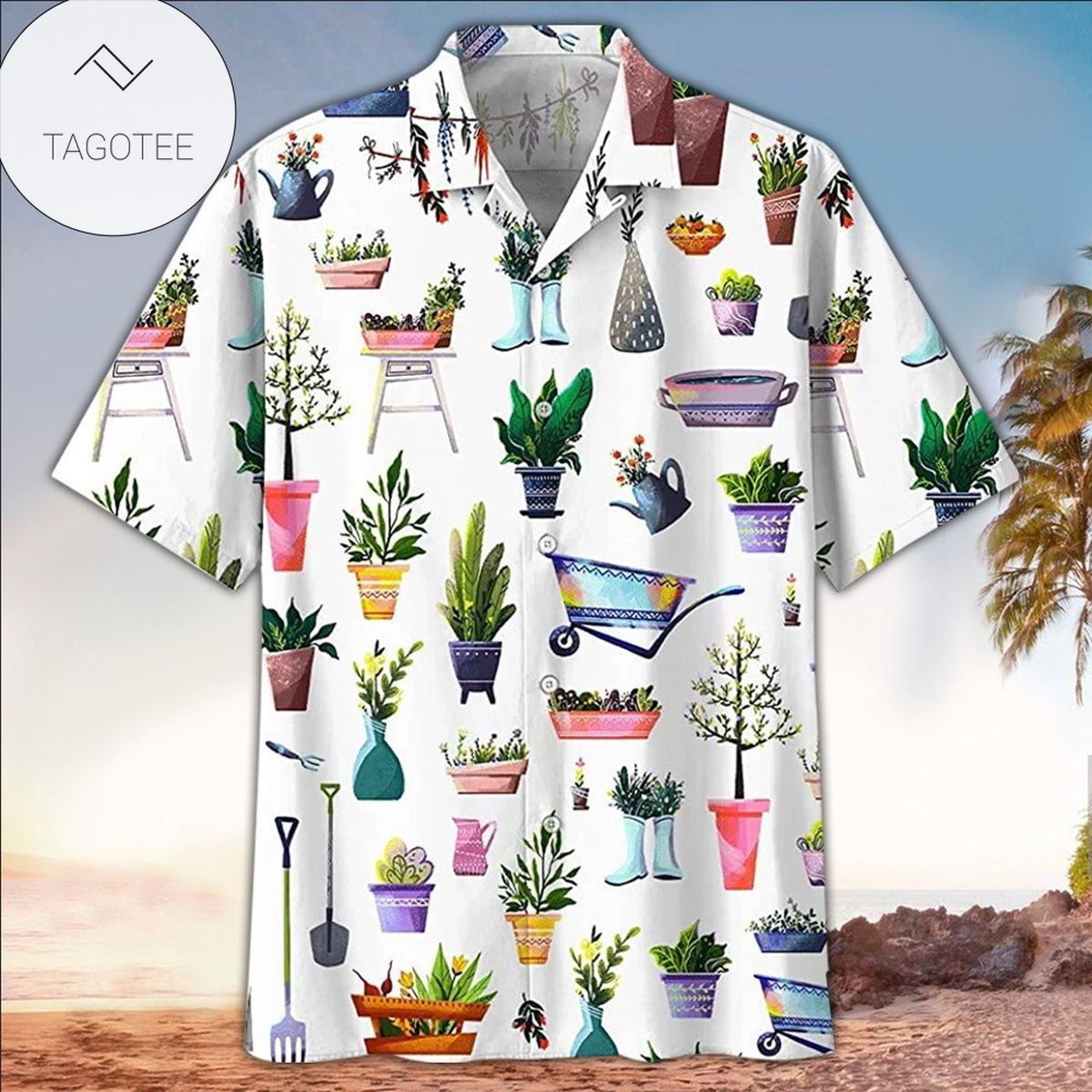 Gardening Hawaiian Shirt Gardening Button Up Shirt