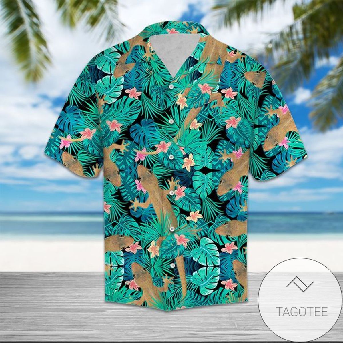 Gearhuman German Shepherd Dogs Colorful Unique Hawaiian Shirt