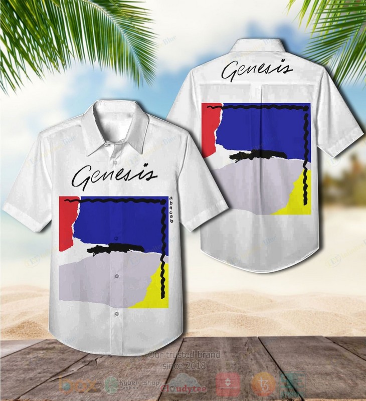 Genesis band And Then There Were Three Short Sleeve Hawaiian Shirt