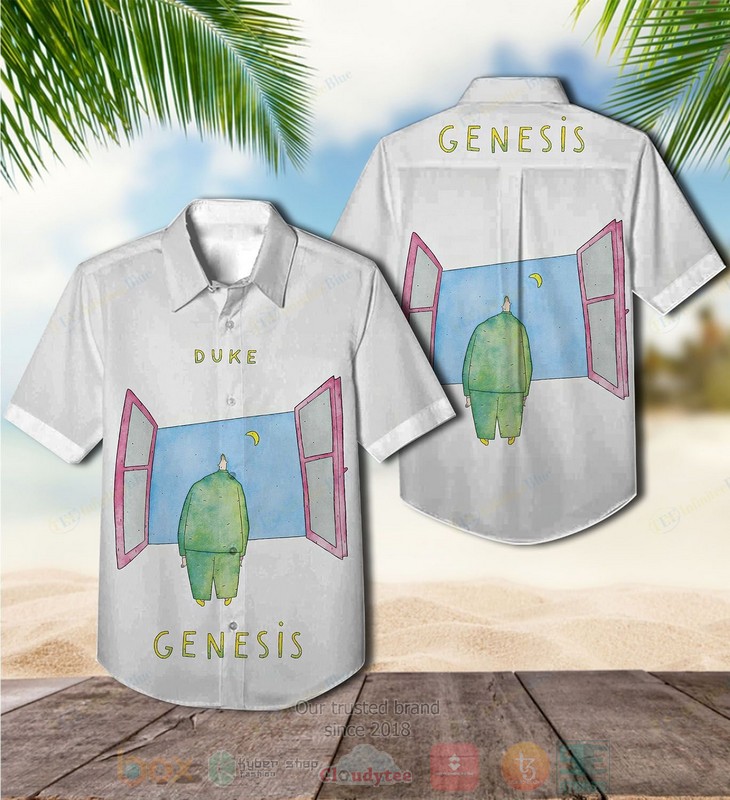 Genesis band And Then There Were Three Short Sleeve Hawaiian Shirt