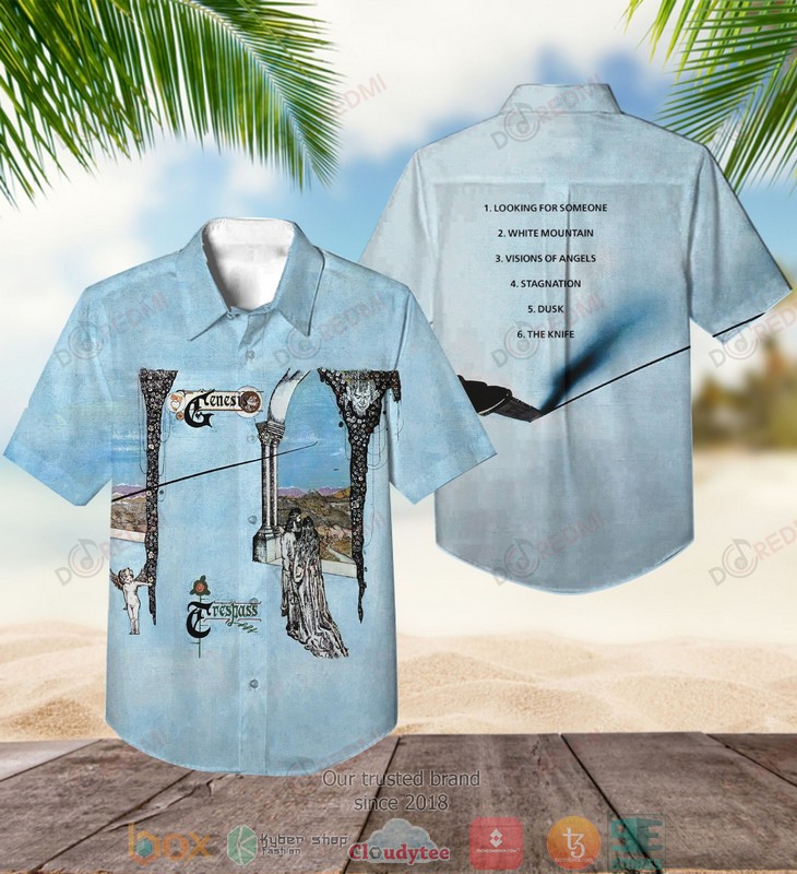 Genesis Trespass Light Blue Hawaiian Shirt