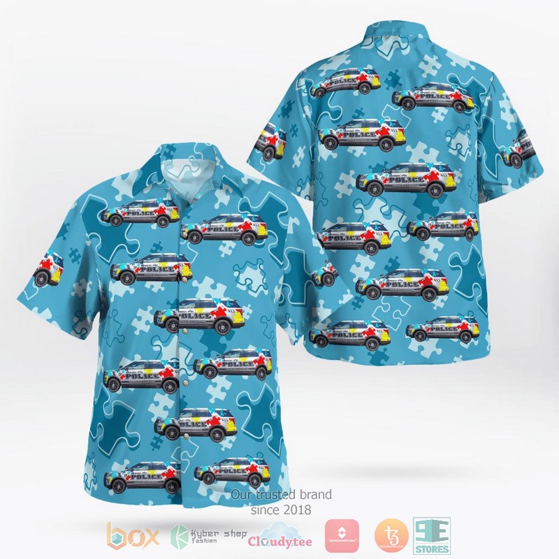 Georgia Dunwoody Police Department World Autism Awareness Day Hawaiian shirt