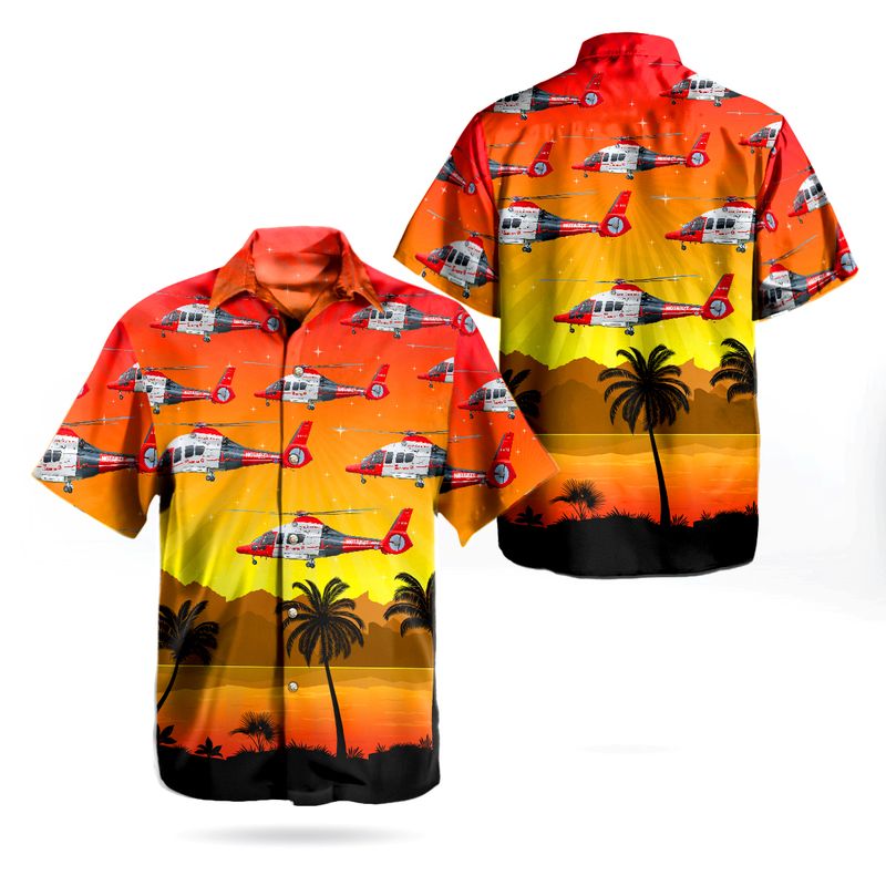 German Air Medical Services 1 Airbus Helicopters EC 135 Hawaiian Shirt